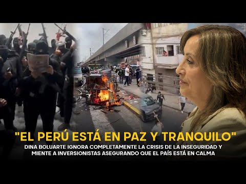 Dina Boluarte ignora la grave crisis de la inseguridad y miente en EE.UU.: “El Perú está en calma“
