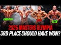 2025 MASTERS OLYMPIA COMPLETE RESULTS 18 CONTESTANTS