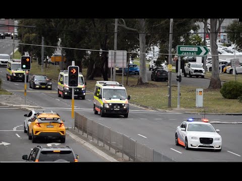 [MEDICAL ESCORT] NSW Police escorting NSW Ambulances