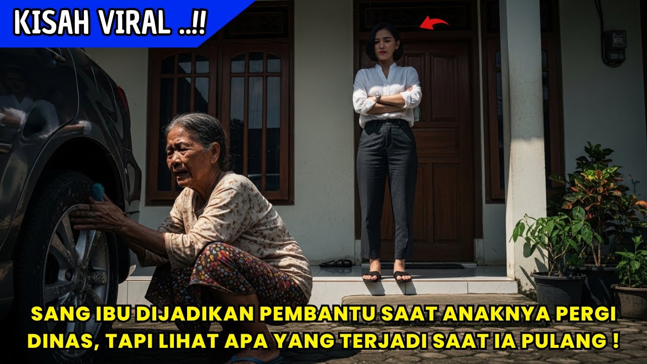 Tak Disangka! Ibu Kandungnya Dijadikan Pembantu oleh Istri Sendiri Saat Suami Kerja, Ini Balasannya!