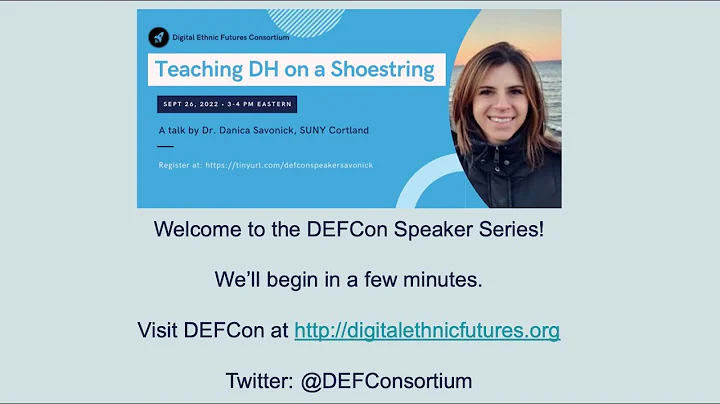 DEFCon Speaker Series: Dr. Danica Savonick