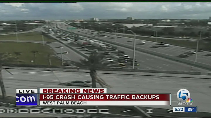 I-95 crash causing traffic backups