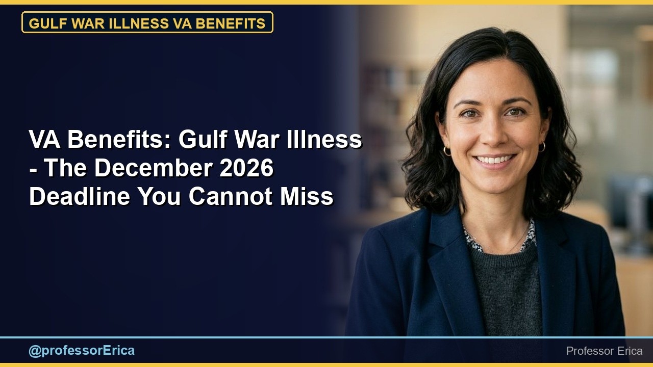 VA Benefits: Gulf War Illness — The Deadline You Cannot Miss