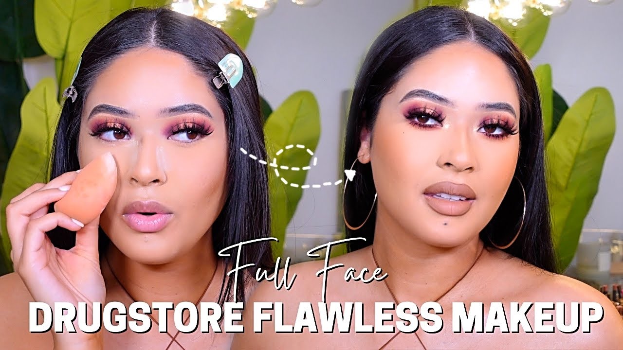 GRWM | ALL DRUGSTORE Full Coverage Fall Glam🍁 Using my current DRUGSTORE FAVORITES | Taisha