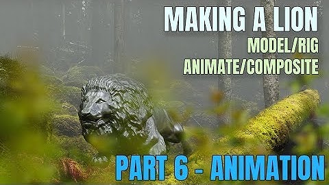 MODEL AND ANIMATE A LION | Part 6 animation | Full workflow | real contract | Blender 2.8