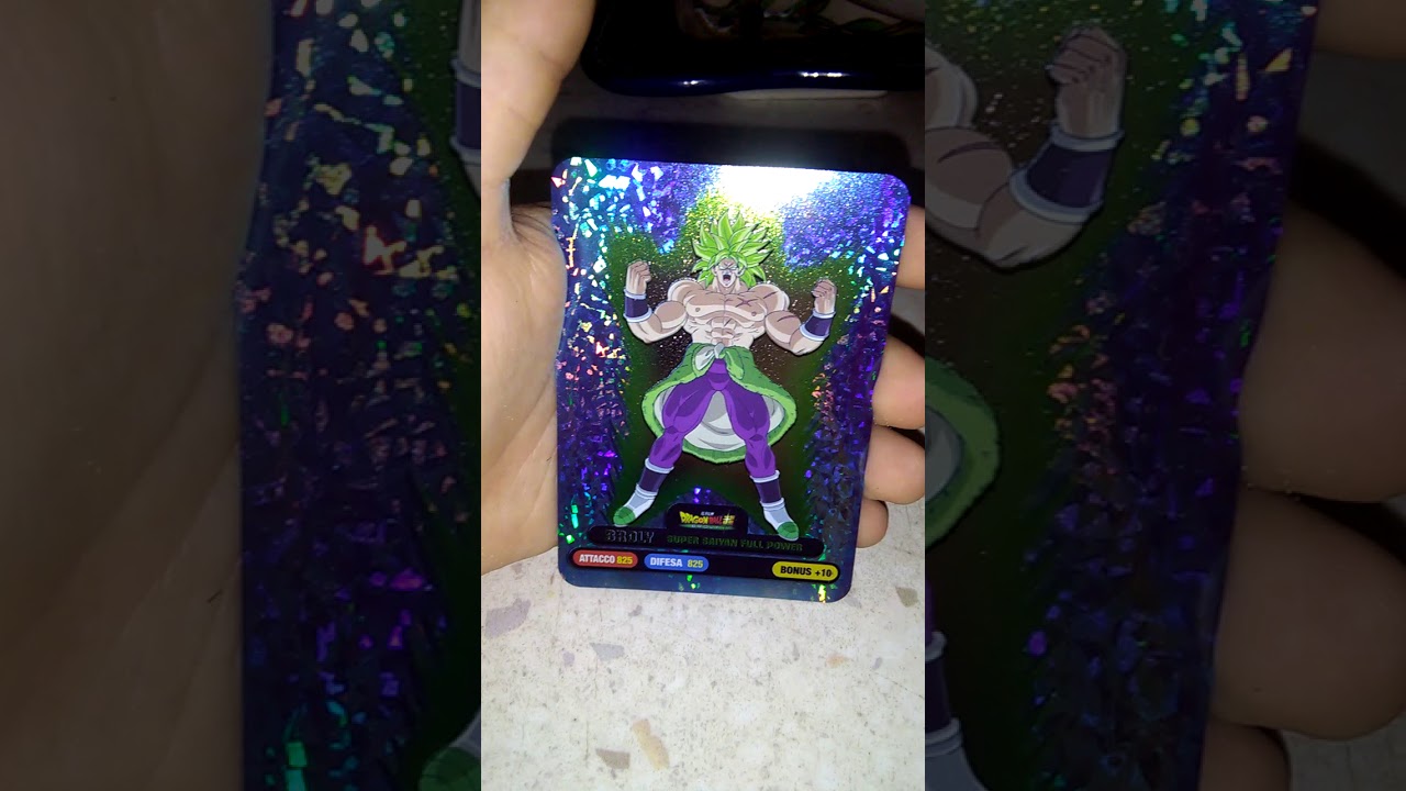 Spacchettamento dragonball super:broly lamincard
