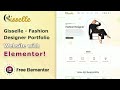 Gisselle - Fashion Designer Portfolio Website WordPress Elementor Template Kit Setup Guide