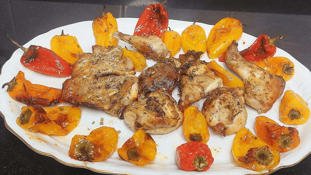 CONEJO EN FREIDORA DE AIRE, Comida o Cena Fácil, Rica y Saludable 😋 #airfryer