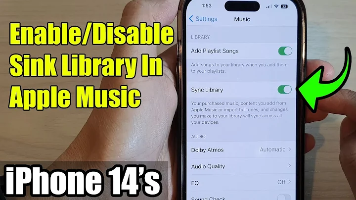 iPhone 14's/14 Pro Max: How to Enable/Disable Sync Library In Apple Music