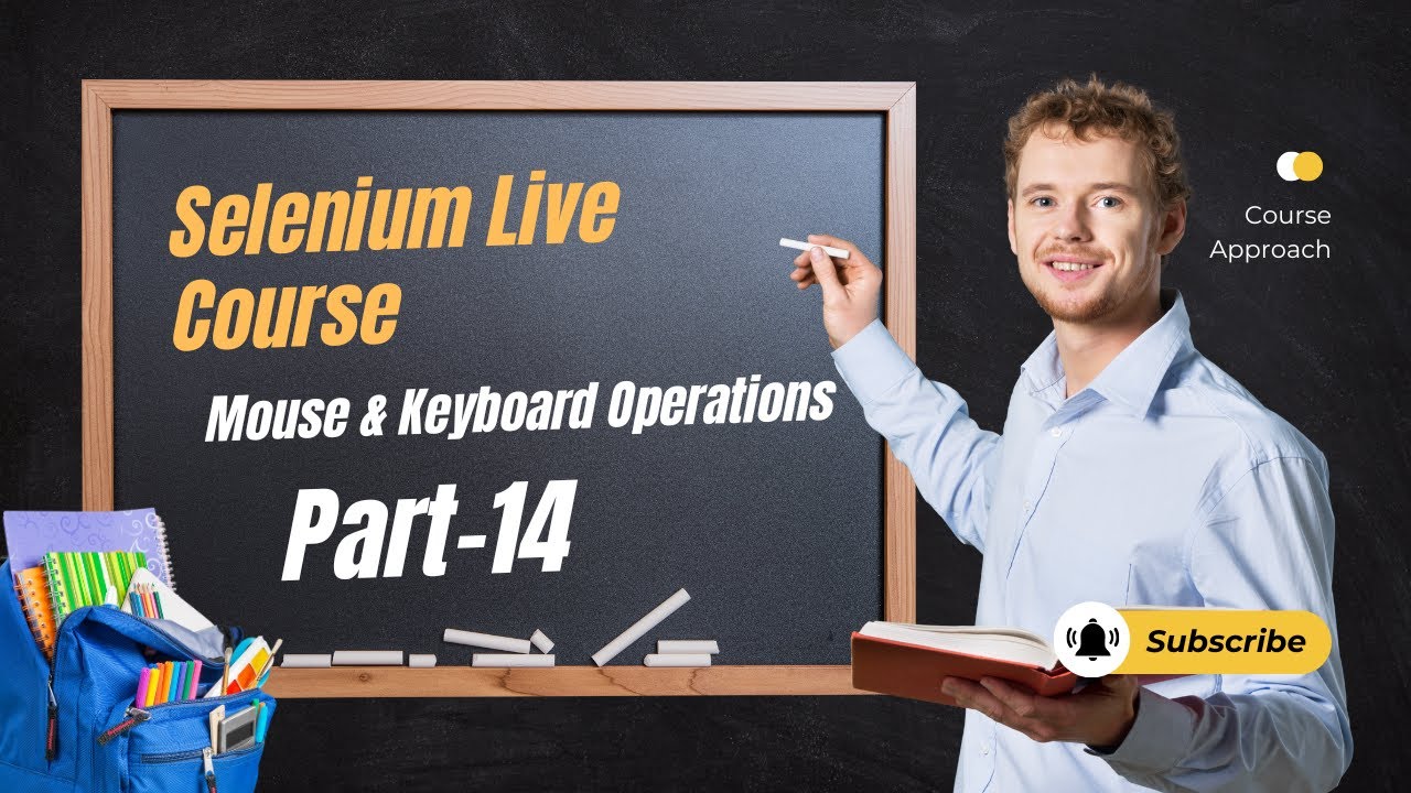 Selenium Course For Beginners Mouse and Keyboard operations || Selenium Tutorial Free Part 14