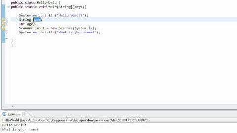 Java Tutorial 2 - Strings,Integers, and Scanner