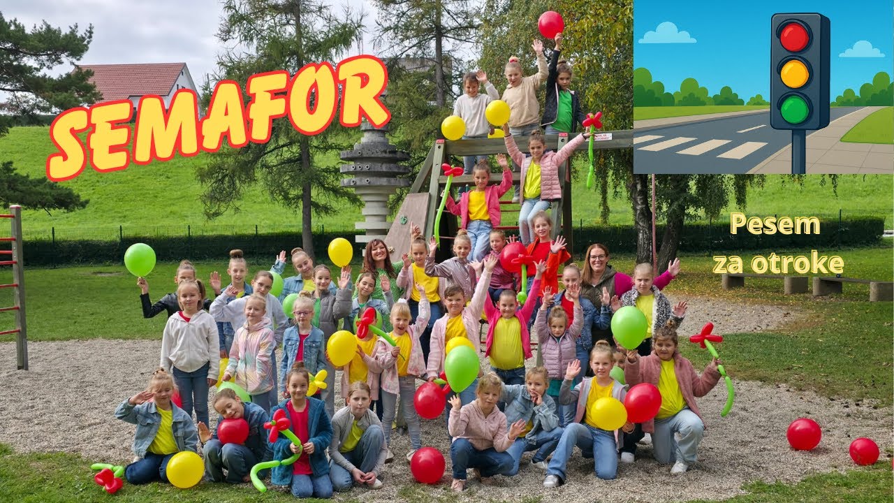 SEMAFOR - poučna otroška pesem o prometu (Alenka Kolman, pesmi za otroke)