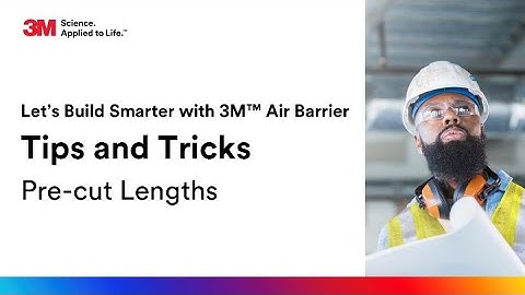 3M™ Air Barrier with Permeable Backing 3015VP Tips: Pre-Cut Lengths