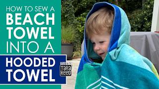 How to turn a beach towel into Poncho Towel