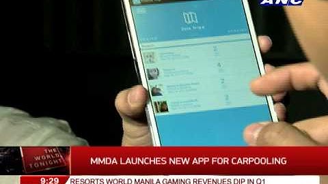 MMDA launches new app for carpooling
