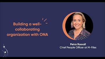 Teamspective webinar - Petra Rosvall from M-Files on Organizational Network Analysis