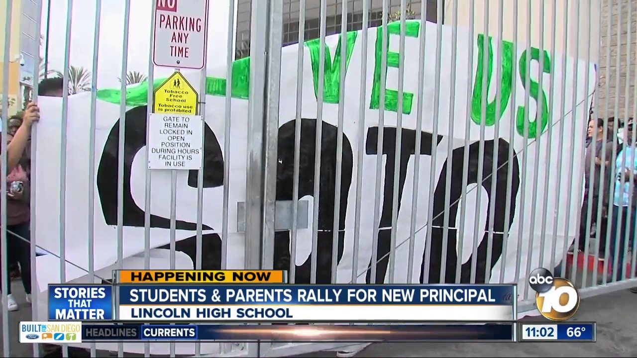 Student and parents rally for new Principal