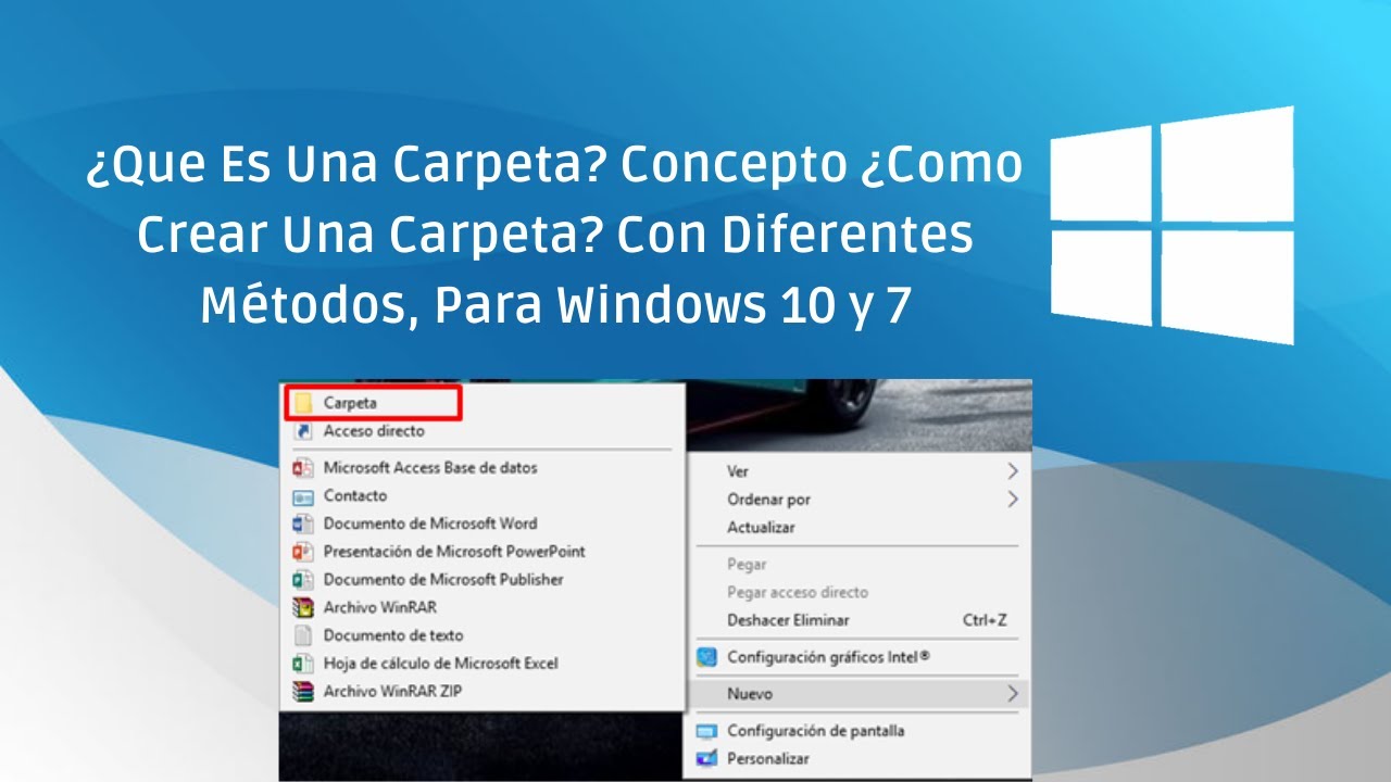 ¿Que Es Una Carpeta? Concepto ¿Como Crear Una Carpeta? Con Diferentes