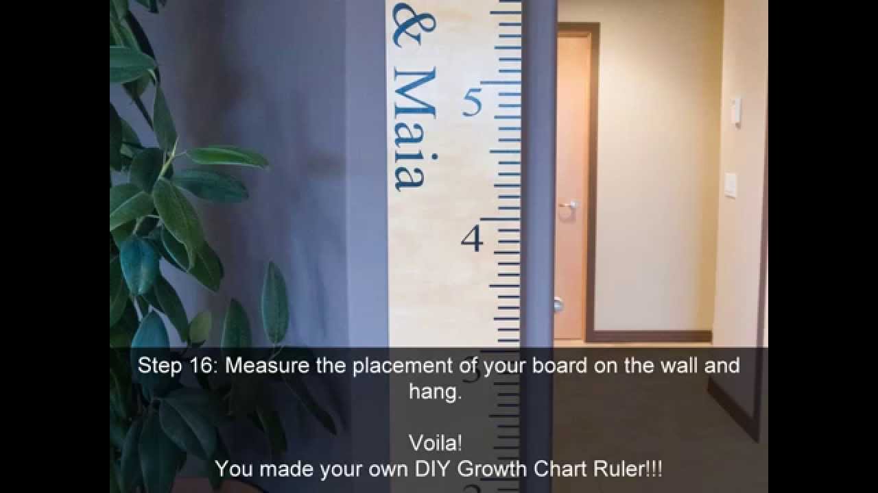 Diy Growth Chart Ruler Cricut