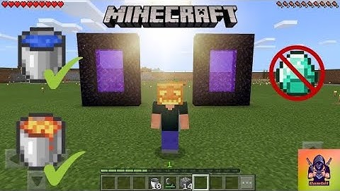 How to make a Nether Portal without a Diamond Pickaxe!!! (any version)…😱 || Minecraft || Gambit ||.