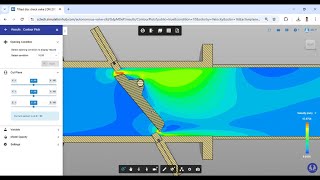 Autonomous Valve CFD Demo - Tilted Check Valve