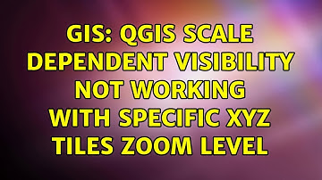 GIS: QGIS Scale Dependent Visibility not working with specific XYZ Tiles zoom level