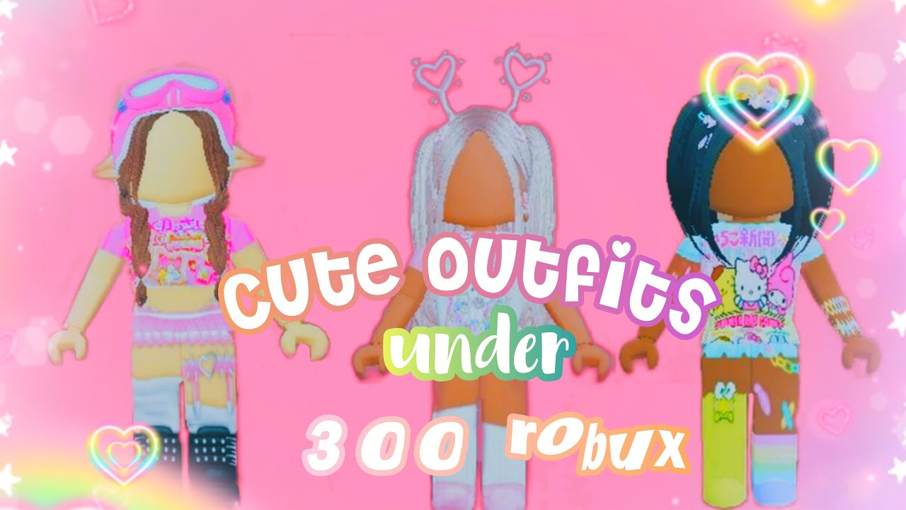 10 Cute outfits UNDER 300 ROBUX - YouTube