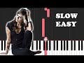 Christina perri  a thousand years slow easy piano tutorial