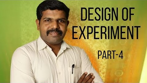 Design of Experiment:Part-4//Three way classification.