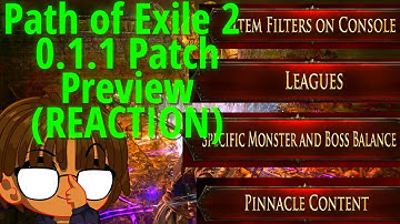 (Snooze King Reacts) Path of Exile 2   0.1.1 Patch Preview
