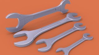 3D modelling spanner in AutoCAD
