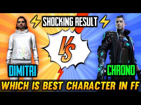 FREE FIRE - DIMITRI VS CHRONO CHARACTER COMPARISON🔥|| WHICH IS BEST CHARACTER IN FREE FIRE ??