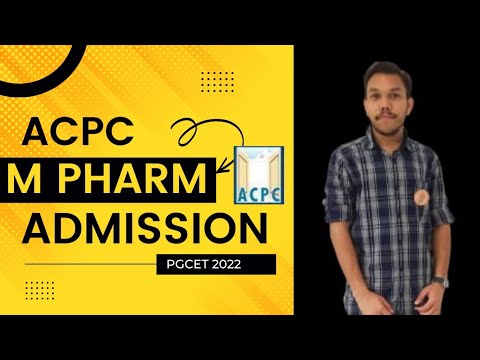 ACPC M Pharm Admission Detail II GUJARAT PGCET 2022 #acpc #gujaratpgcet #pgcet