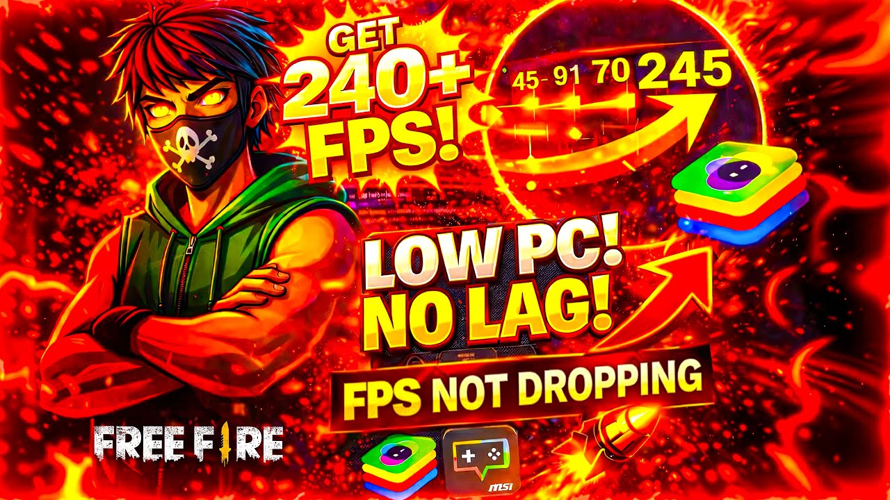 Bluestacks 5 Best Settings Low Pc | Bluestacks 5 Lag Fix 2026 | Free Fire FPS Drop problem fix