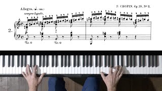 Chopin Etude Op.10 No.2 (♩= 144) P. Barton, FEURICH piano