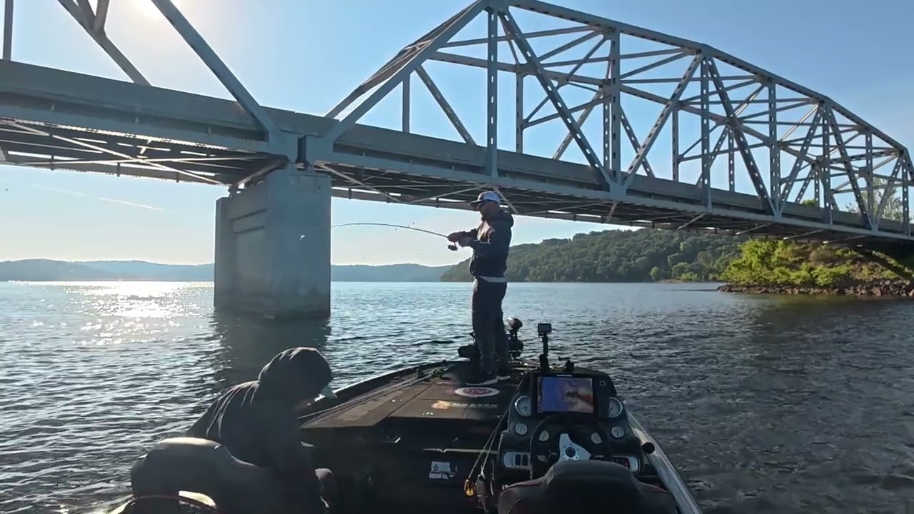 Catching Bass on Big Glidebaits  Bass fishing Table Rock Lake 5-9-26