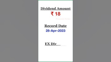 HCL Technologies Dividend 2023 Alert  #shorts