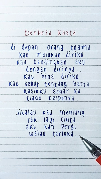 Berbeza Kasta (feat. SKA86) · Kalia Siska · SKA86 · Lyrics