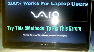 Repairing disk errors.This might take over an hour to complete For Laptop Solved For me