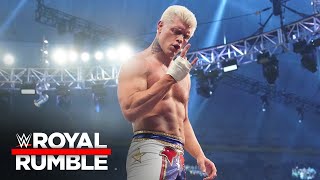Cody Rhodes celebrates his Royal Rumble win: WWE Royal Rumble 2023 highlights