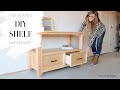 How to Build a Basic Shelf {with Storage Drawers!!}