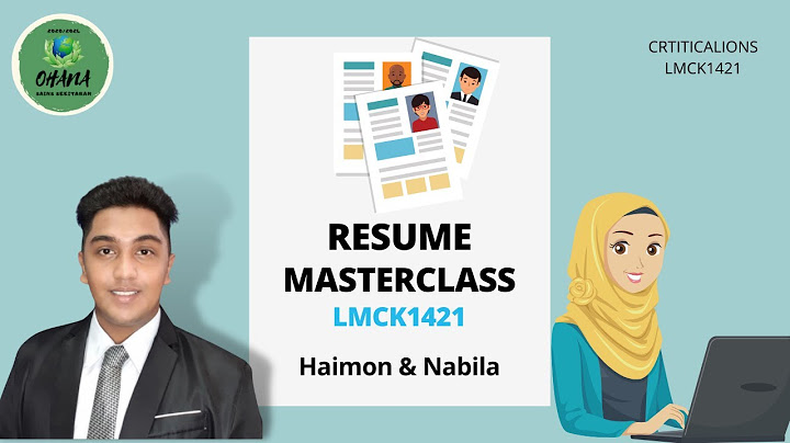 Resume Masterclass LMCK 1421