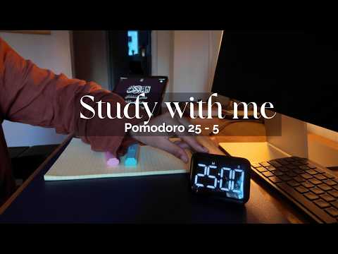 1.5 Hour Rainy Day Study Session 🌧️ | No Music - rain sounds | Pomodoro 25/5