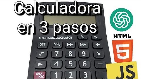 Aprende a hacer una calculadora en HTML y JavaScript con ChatGPT (Fácil y rápido)