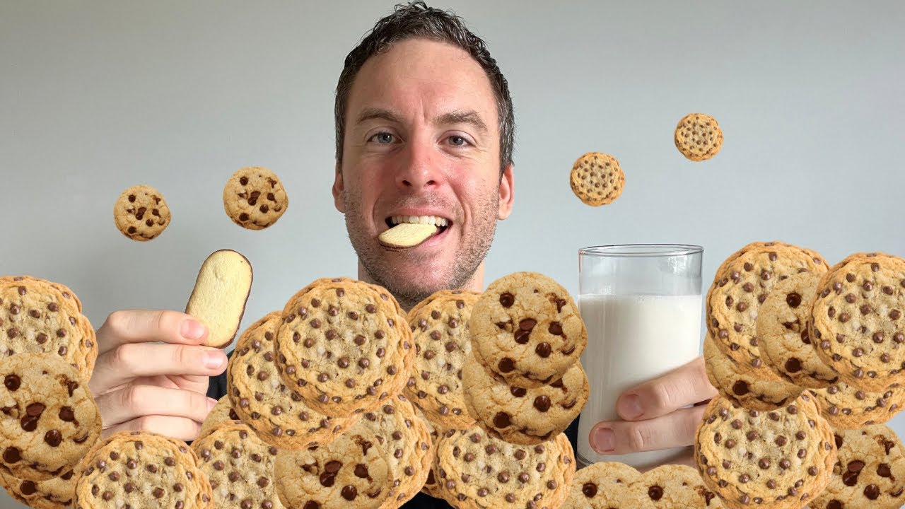 ASMR MUKBANG, Chocolatey Milano Cookies and Milk