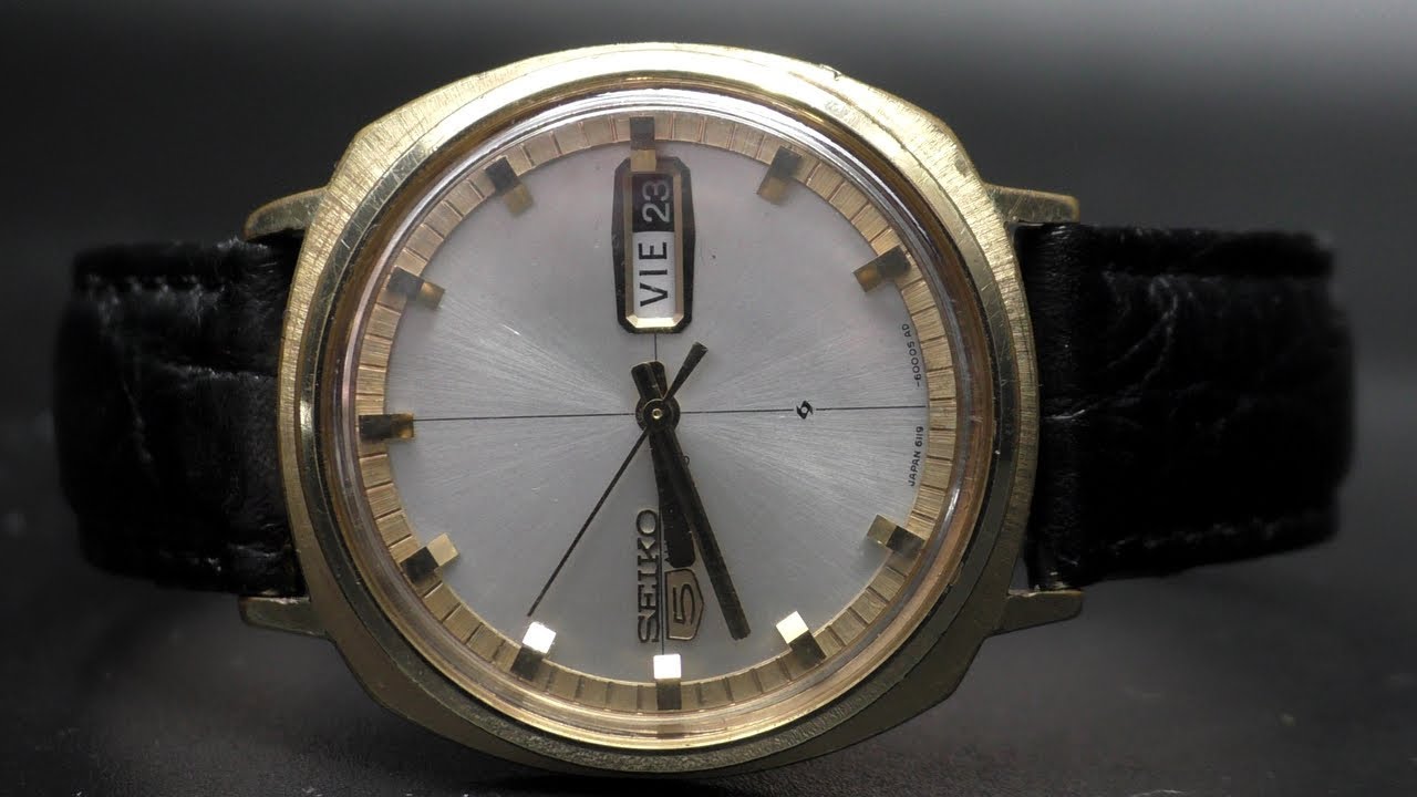 Vintage SEIKO 5 AUTOMATIC 21 JEWELS from 1970's - YouTube