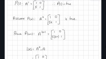 Mathematical Induction - Matrices