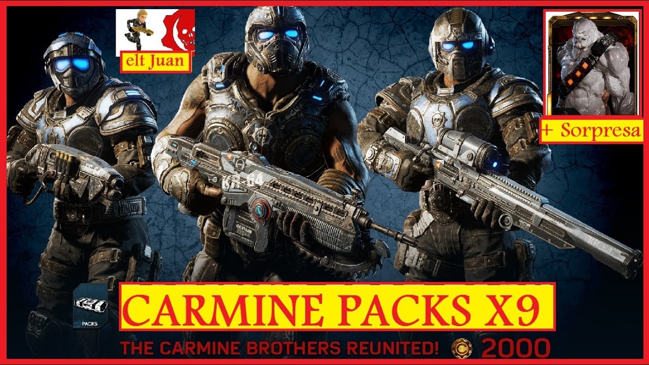 Packs Hermanos CARMINE + Imago Espectral x9 GEARS OF WAR 4 YouTube
