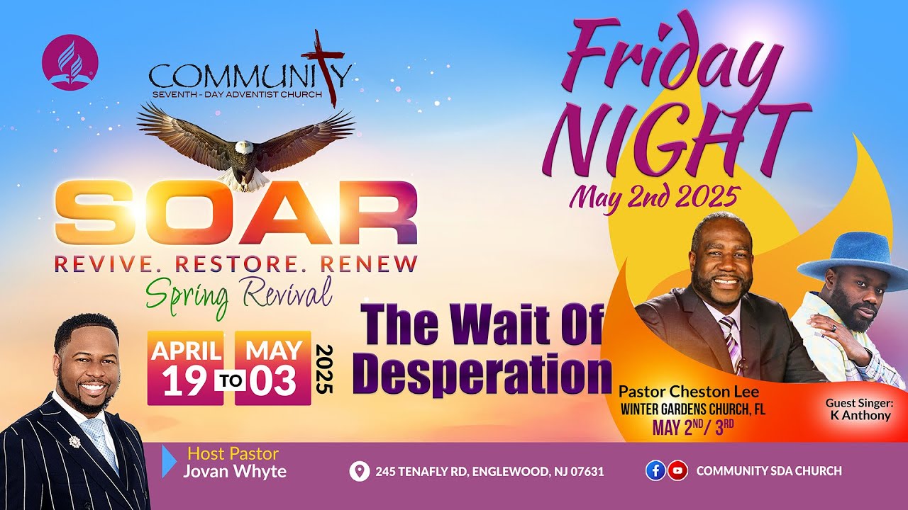 Friday, May 2nd, 2025 | Spring Revival | Pastor Cheston Lee | The Wait ...