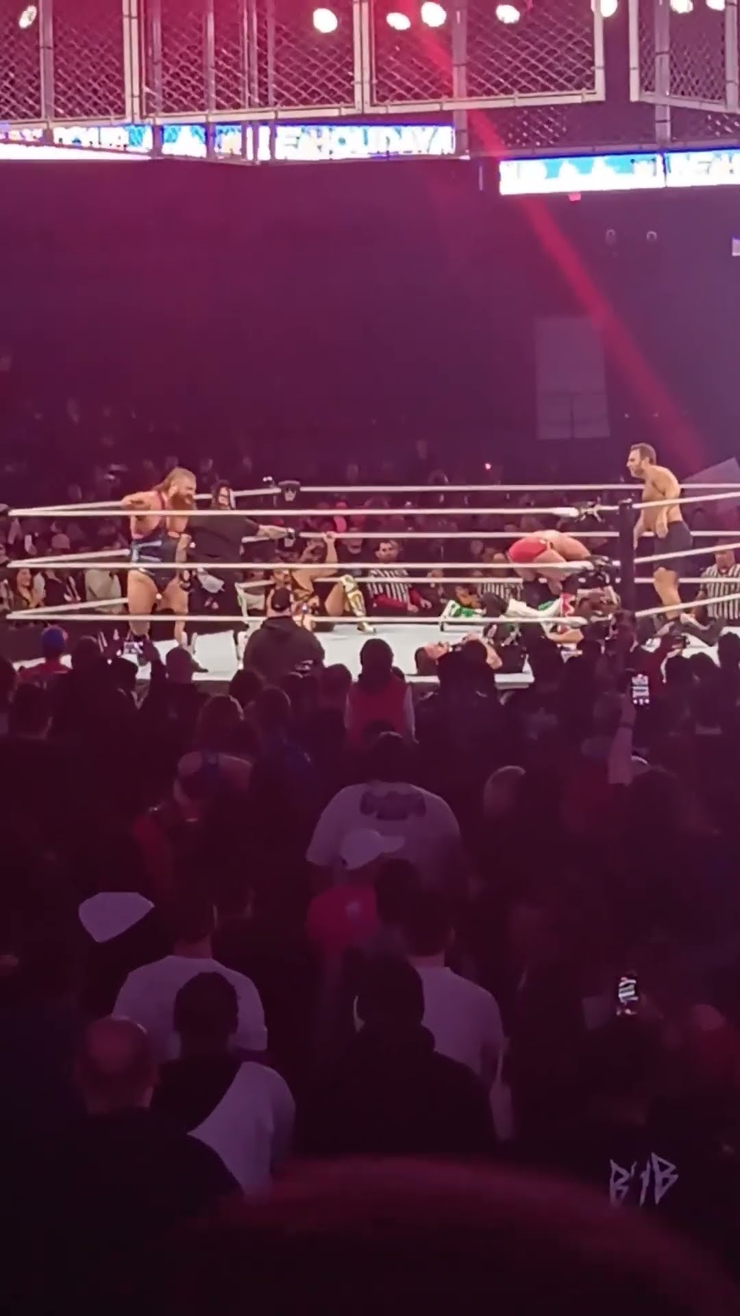 Rey, Punk, Knight \u0026 Otis thrash Dominik \u0026 New Day #wwe #reymysterio #cmpunk #laknight  #shorts